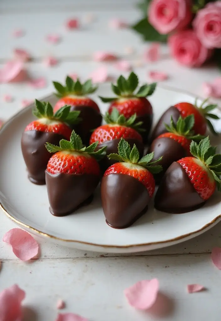 27 Half and Half Dessert Recipes That Add Creamy Perfection 90 27 Half and Half Dessert Recipes That Add Creamy Perfection - 14. Half and Half Chocolate Dipped Strawberries