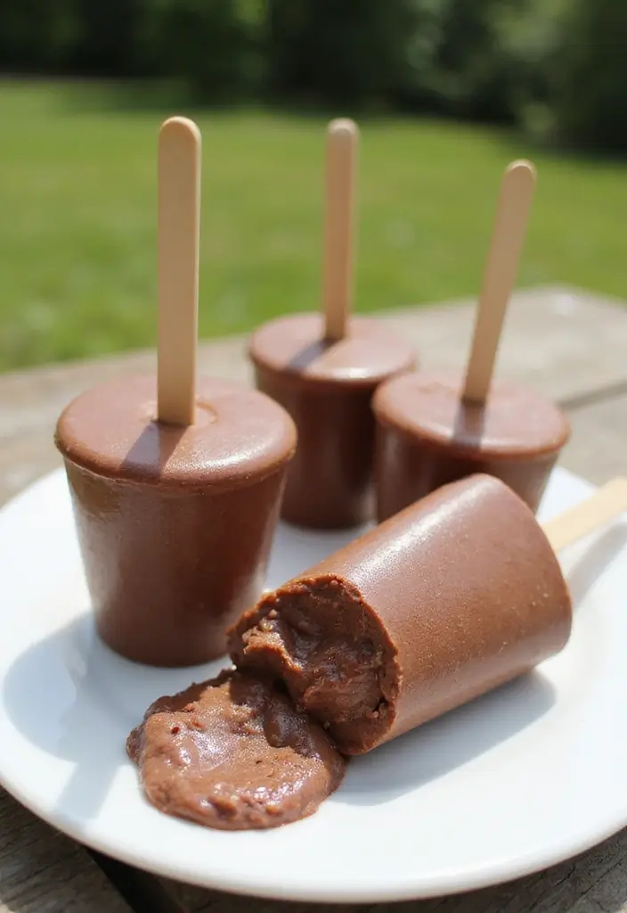 27 Half and Half Dessert Recipes That Add Creamy Perfection 181 27 Half and Half Dessert Recipes That Add Creamy Perfection - 27. Half and Half Chocolate Pudding Pops