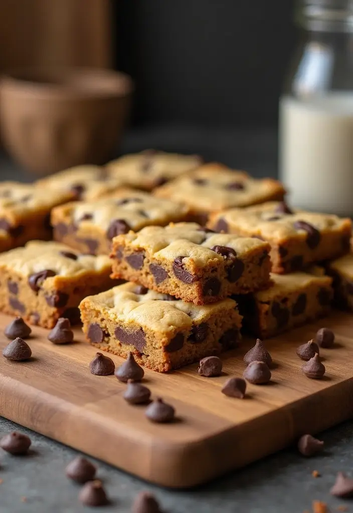 27 Half and Half Dessert Recipes That Add Creamy Perfection 29 27 Half and Half Dessert Recipes That Add Creamy Perfection - 5. Half and Half Chocolate Chip Cookie Bars