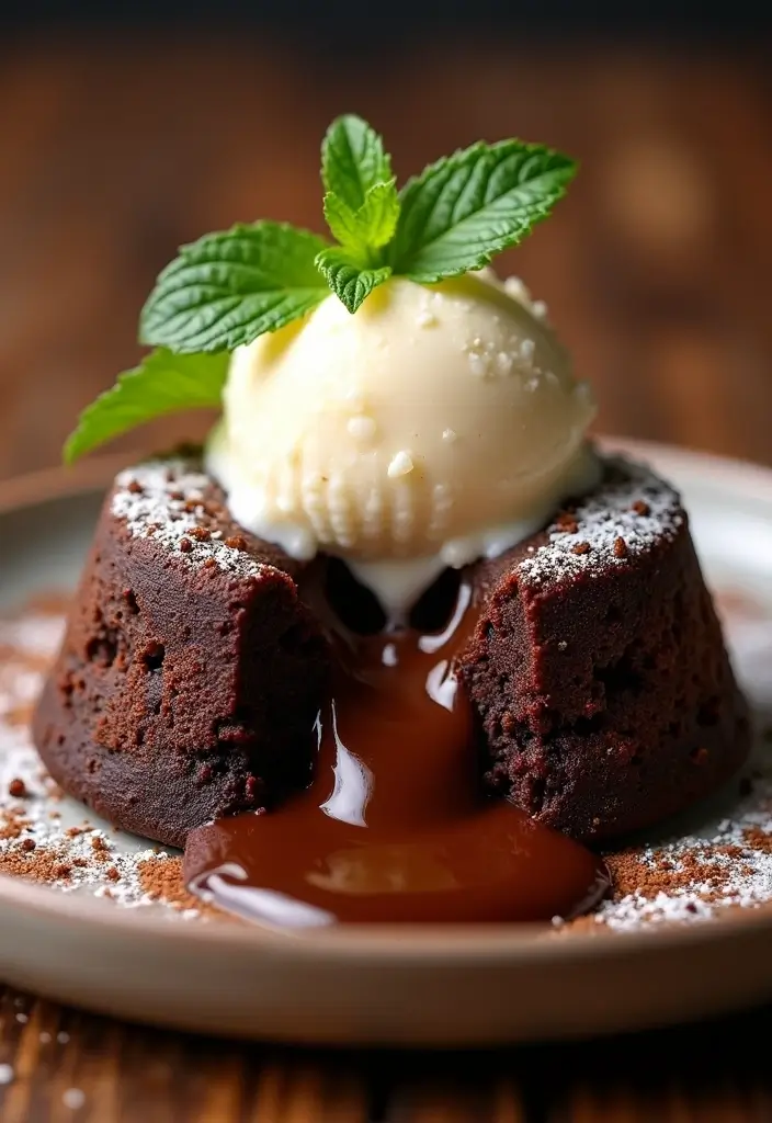 27 Half and Half Dessert Recipes That Add Creamy Perfection 43 27 Half and Half Dessert Recipes That Add Creamy Perfection - 7. Half and Half Chocolate Lava Cake