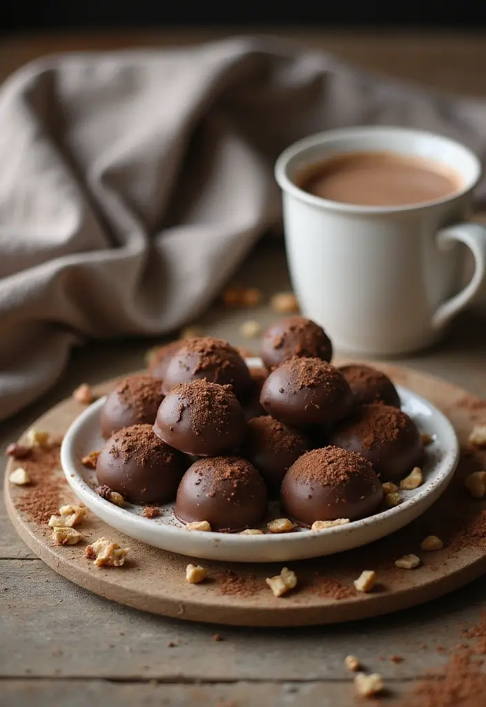 27 Half and Half Dessert Recipes That Add Creamy Perfection 57 27 Half and Half Dessert Recipes That Add Creamy Perfection - 9. Half and Half Chocolate Truffles