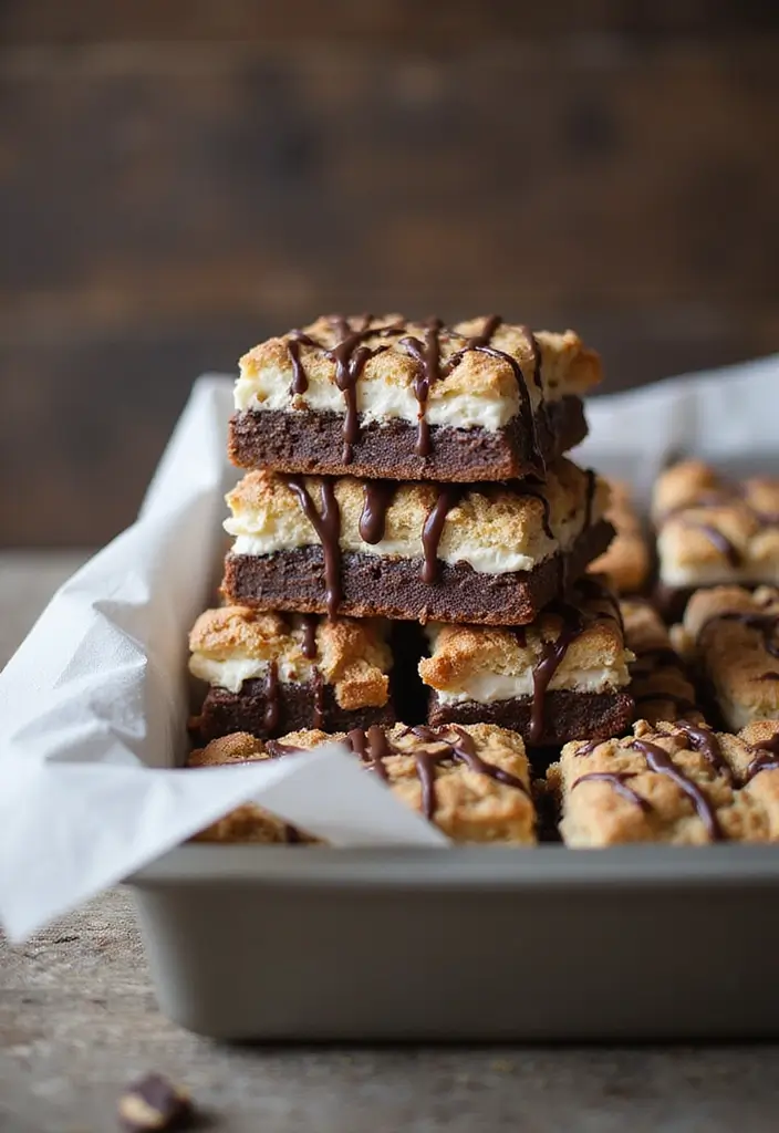 30+ Dessert Recipes from Around the World to Sweeten Your Day 93 30+ Dessert Recipes from Around the World to Sweeten Your Day - 15. S'mores Bars from the USA