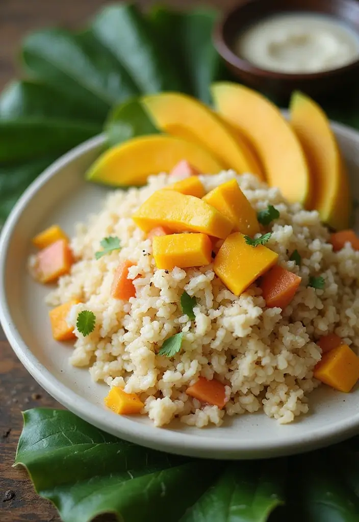30+ Dessert Recipes from Around the World to Sweeten Your Day 13 30+ Dessert Recipes from Around the World to Sweeten Your Day - 3. Coconut Sticky Rice with Mango from Thailand