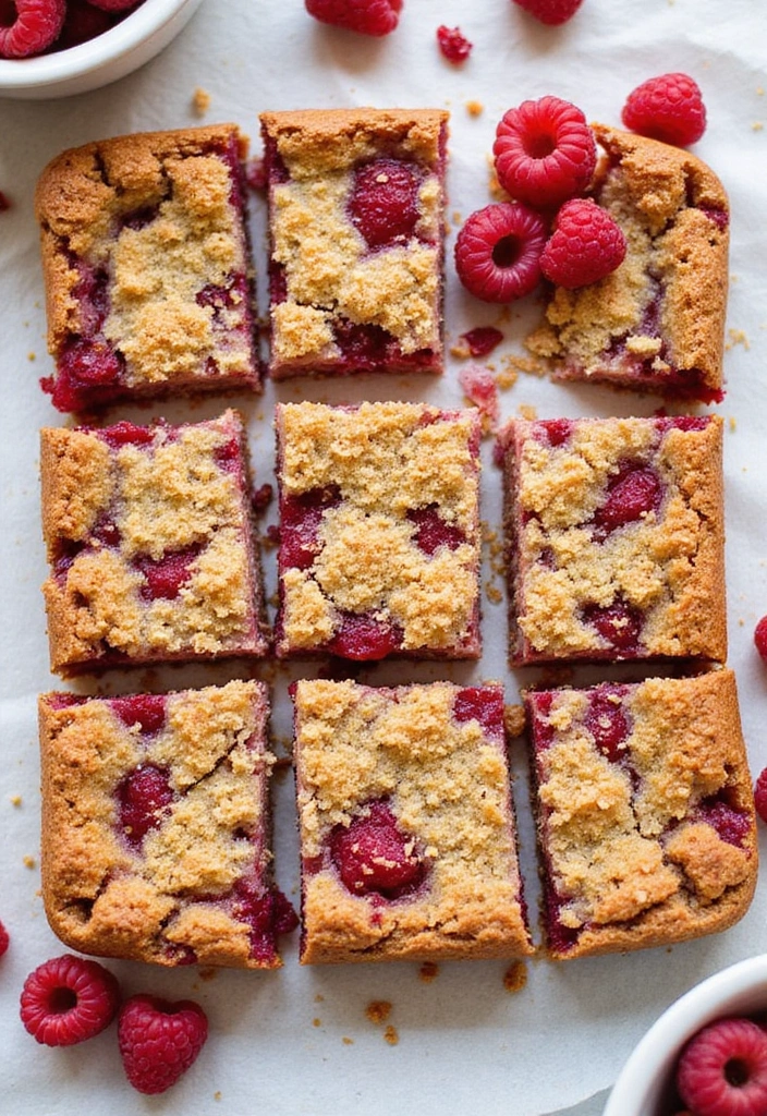 30+ Dessert Recipes from Around the World to Sweeten Your Day 196 30+ Dessert Recipes from Around the World to Sweeten Your Day - 30. Vegan Raspberry Crumble Bars from the UK