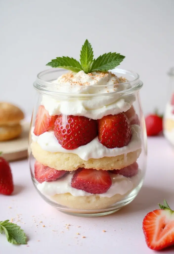 30+ Dessert Recipes with Whipped Cream for Fluffy and Dreamy Treats - 2. No-Bake Strawberry Shortcake