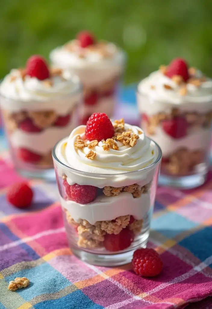 30+ Dessert Recipes with Whipped Cream for Fluffy and Dreamy Treats - 5. Raspberry Whipped Cream Parfaits