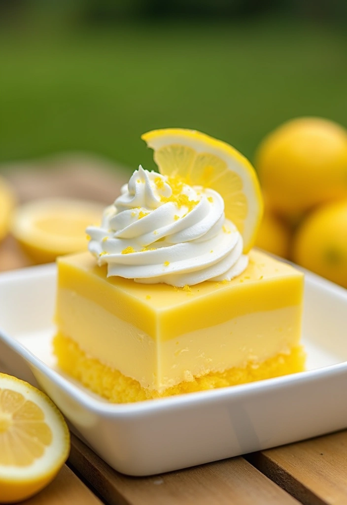 30+ Dessert Recipes with Whipped Cream for Fluffy and Dreamy Treats - 7. Lemon Lush Dessert