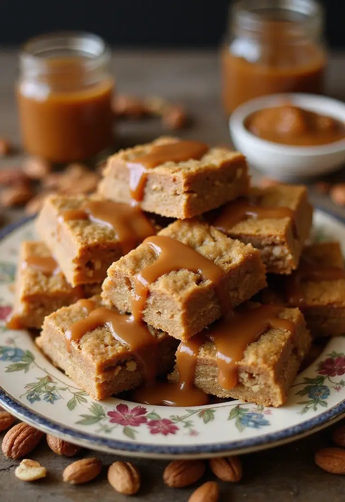 30+ Easy Dessert Bar Recipes with Cake Mixes That Everyone Will Enjoy 116 30+ Easy Dessert Bar Recipes with Cake Mixes That Everyone Will Enjoy - 18. Nutty Caramel Bars