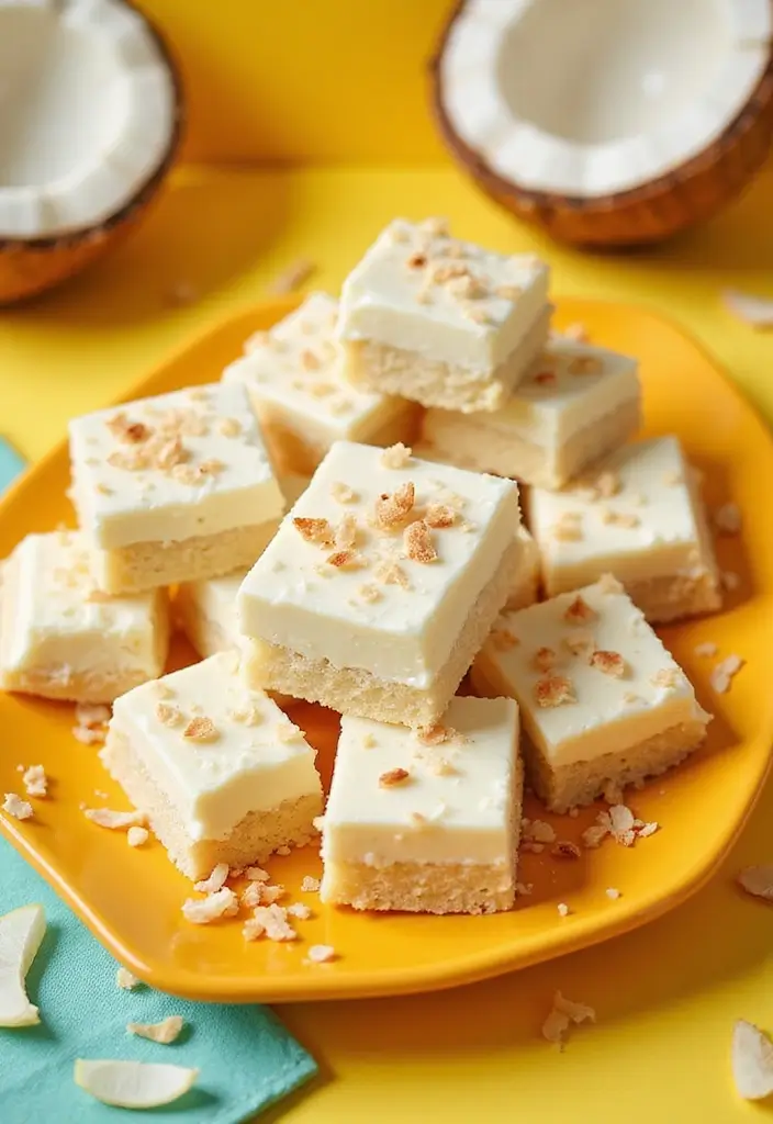 30+ Easy Dessert Bar Recipes with Cake Mixes That Everyone Will Enjoy 123 30+ Easy Dessert Bar Recipes with Cake Mixes That Everyone Will Enjoy - 19. Creamy Coconut Bars
