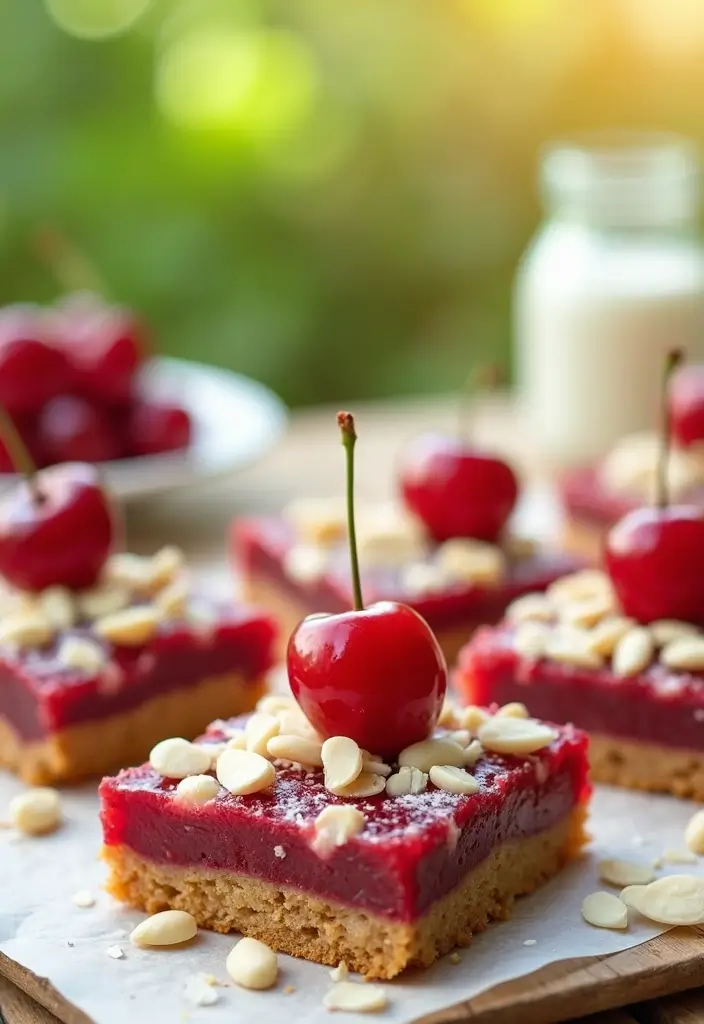 30+ Easy Dessert Bar Recipes with Cake Mixes That Everyone Will Enjoy 172 30+ Easy Dessert Bar Recipes with Cake Mixes That Everyone Will Enjoy - 26. Cherry Almond Bars