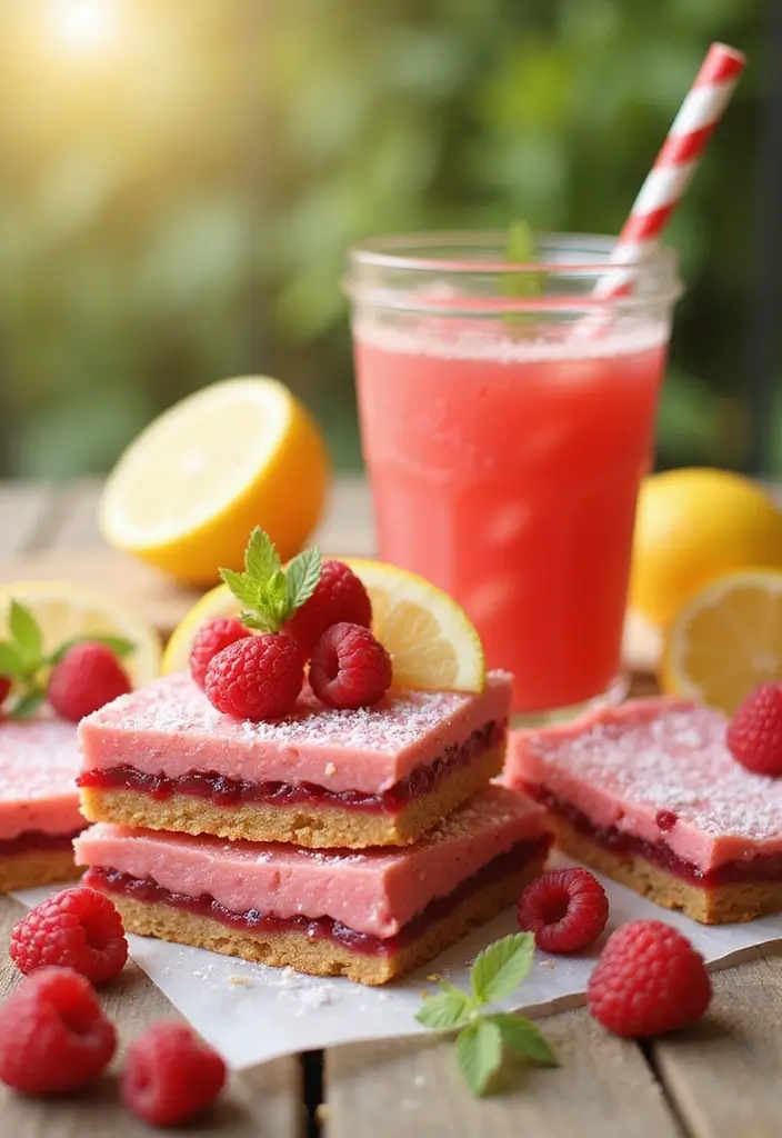 30+ Easy Dessert Bar Recipes with Cake Mixes That Everyone Will Enjoy 200 30+ Easy Dessert Bar Recipes with Cake Mixes That Everyone Will Enjoy - 30. Raspberry Lemonade Bars