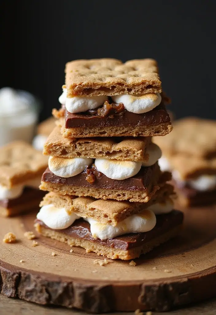 30+ Easy Dessert Bar Recipes with Cake Mixes That Everyone Will Enjoy 29 30+ Easy Dessert Bar Recipes with Cake Mixes That Everyone Will Enjoy - 5. S’mores Cookie Bars