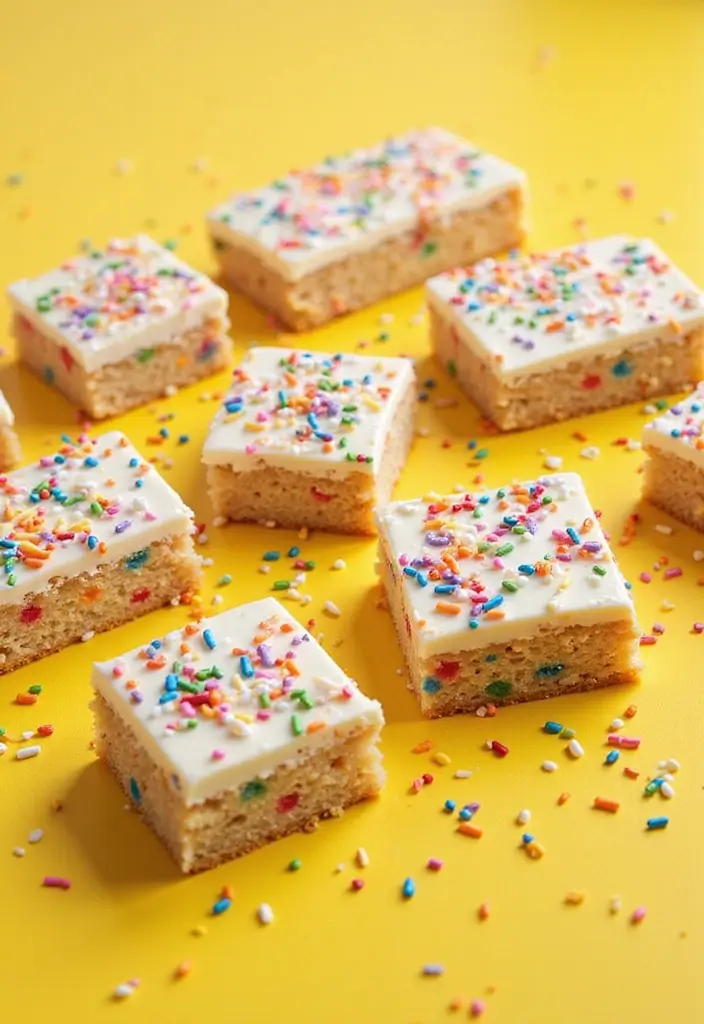 30+ Easy Dessert Bar Recipes with Cake Mixes That Everyone Will Enjoy 43 30+ Easy Dessert Bar Recipes with Cake Mixes That Everyone Will Enjoy - 7. Funfetti Cake Mix Bars