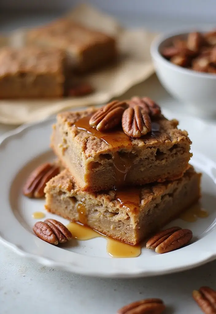 30+ Easy Dessert Bar Recipes with Cake Mixes That Everyone Will Enjoy 55 30+ Easy Dessert Bar Recipes with Cake Mixes That Everyone Will Enjoy - 9. Maple Pecan Bars