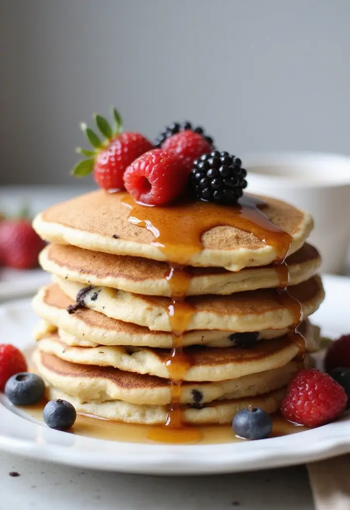30+ Easy Dessert Recipes with Chocolate Chips That Melt in Your Mouth 64 30+ Easy Dessert Recipes with Chocolate Chips That Melt in Your Mouth - 10. Chocolate Chip Protein Pancakes