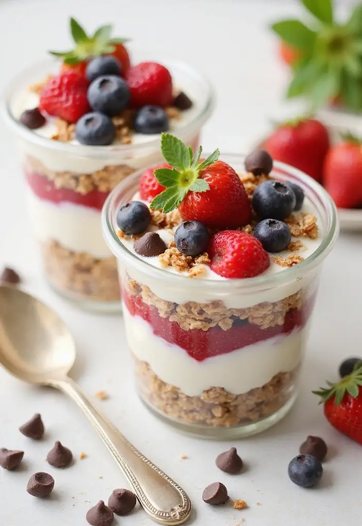30+ Easy Dessert Recipes with Chocolate Chips That Melt in Your Mouth 92 30+ Easy Dessert Recipes with Chocolate Chips That Melt in Your Mouth - 14. Chocolate Chip Yogurt Parfait