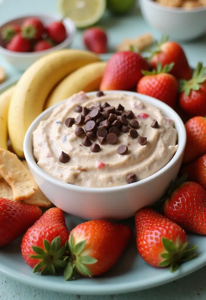 30+ Easy Dessert Recipes with Chocolate Chips That Melt in Your Mouth 99 30+ Easy Dessert Recipes with Chocolate Chips That Melt in Your Mouth - 15. Chocolate Chip Fruit Dip