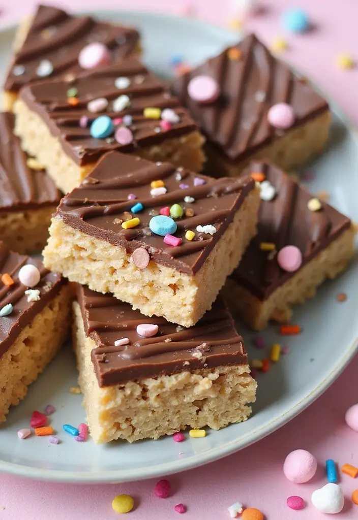 30+ Easy Dessert Recipes with Chocolate Chips That Melt in Your Mouth 106 30+ Easy Dessert Recipes with Chocolate Chips That Melt in Your Mouth - 16. Chocolate Chip Rice Crispy Treats