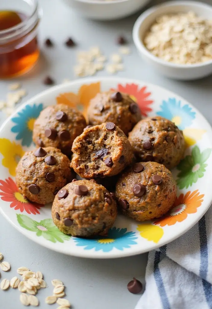 30+ Easy Dessert Recipes with Chocolate Chips That Melt in Your Mouth 8 30+ Easy Dessert Recipes with Chocolate Chips That Melt in Your Mouth - 2. No-Bake Chocolate Chip Energy Bites