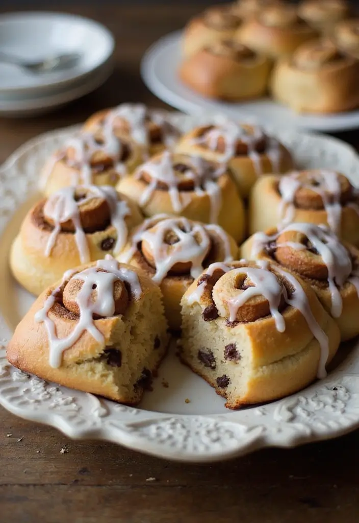 30+ Easy Dessert Recipes with Chocolate Chips That Melt in Your Mouth 137 30+ Easy Dessert Recipes with Chocolate Chips That Melt in Your Mouth - 21. Chocolate Chip Cinnamon Rolls