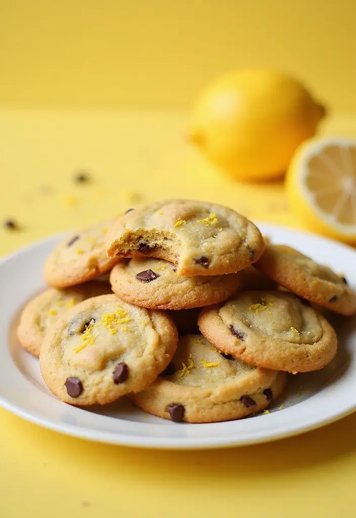 30+ Easy Dessert Recipes with Chocolate Chips That Melt in Your Mouth 189 30+ Easy Dessert Recipes with Chocolate Chips That Melt in Your Mouth - 29. Chocolate Chip Lemon Cookies