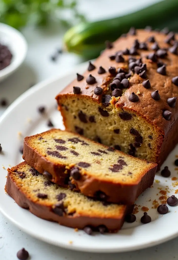 30+ Easy Dessert Recipes with Chocolate Chips That Melt in Your Mouth 43 30+ Easy Dessert Recipes with Chocolate Chips That Melt in Your Mouth - 7. Chocolate Chip Zucchini Bread