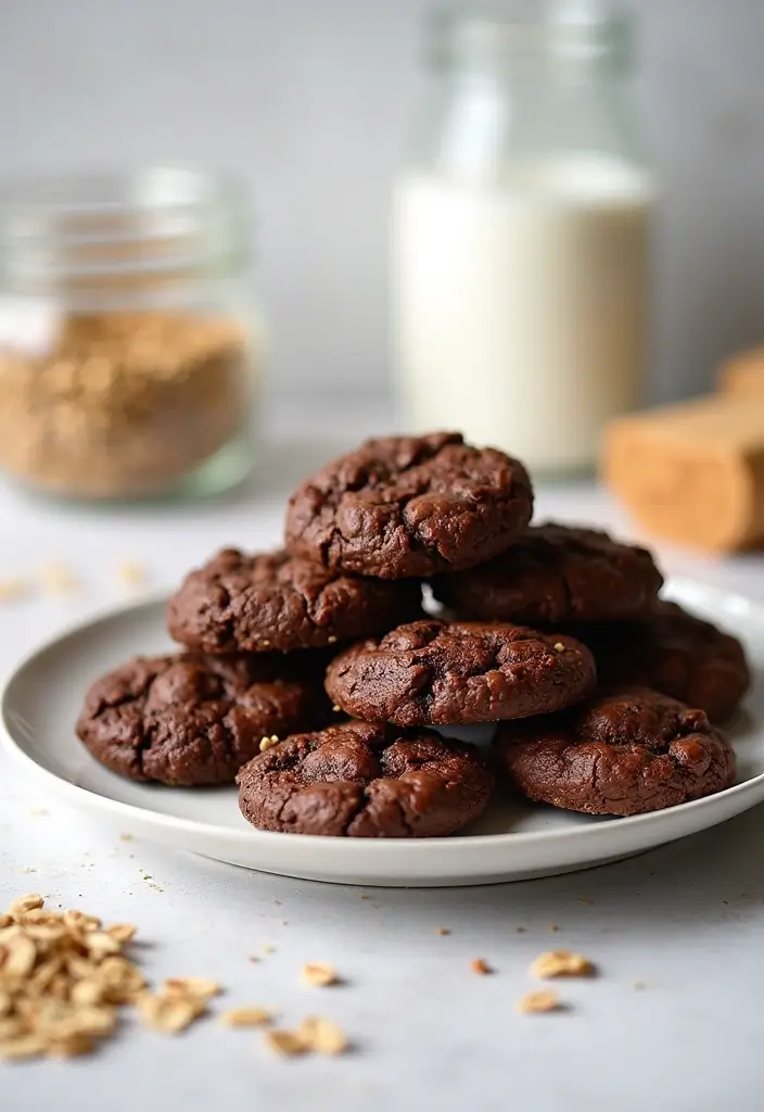 30+ Easy Dessert Recipes with Just a Few Ingredients for Busy Days 91 30+ Easy Dessert Recipes with Just a Few Ingredients for Busy Days - 17. No-Bake Chocolate Oatmeal Cookies