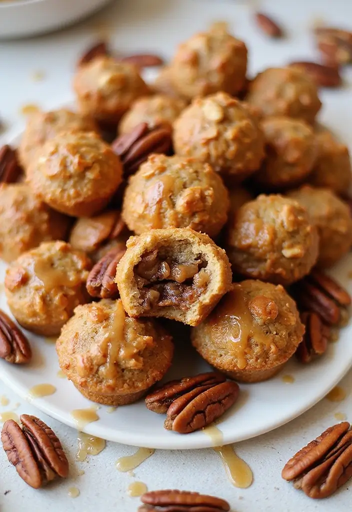 30+ Easy Dessert Recipes with Just a Few Ingredients for Busy Days 96 30+ Easy Dessert Recipes with Just a Few Ingredients for Busy Days - 18. Maple Pecan Pie Bites