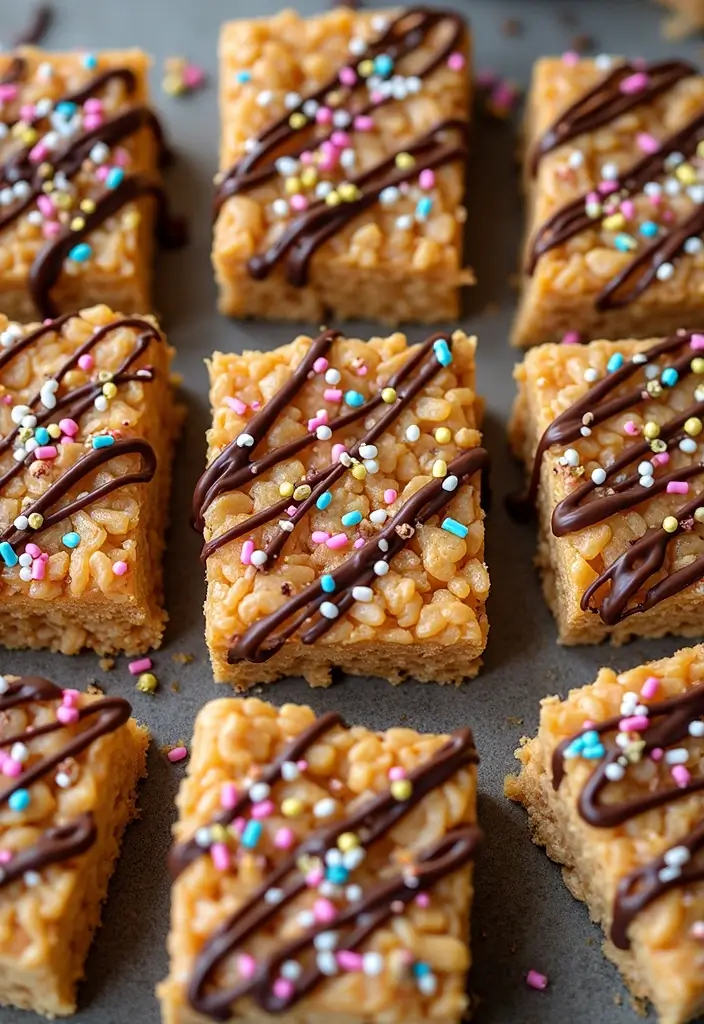 30+ Easy Dessert Recipes with Just a Few Ingredients for Busy Days 108 30+ Easy Dessert Recipes with Just a Few Ingredients for Busy Days - 20. Peanut Butter Rice Crispy Treats