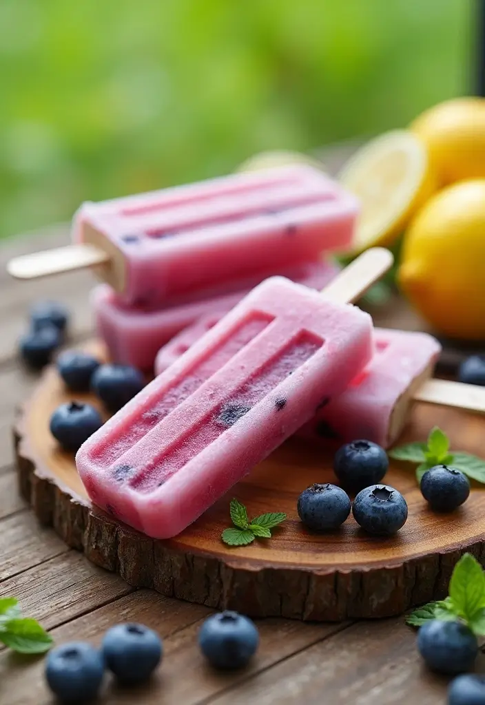 30+ Easy Dessert Recipes with Just a Few Ingredients for Busy Days 128 30+ Easy Dessert Recipes with Just a Few Ingredients for Busy Days - 24. Blueberry Lemonade Popsicles