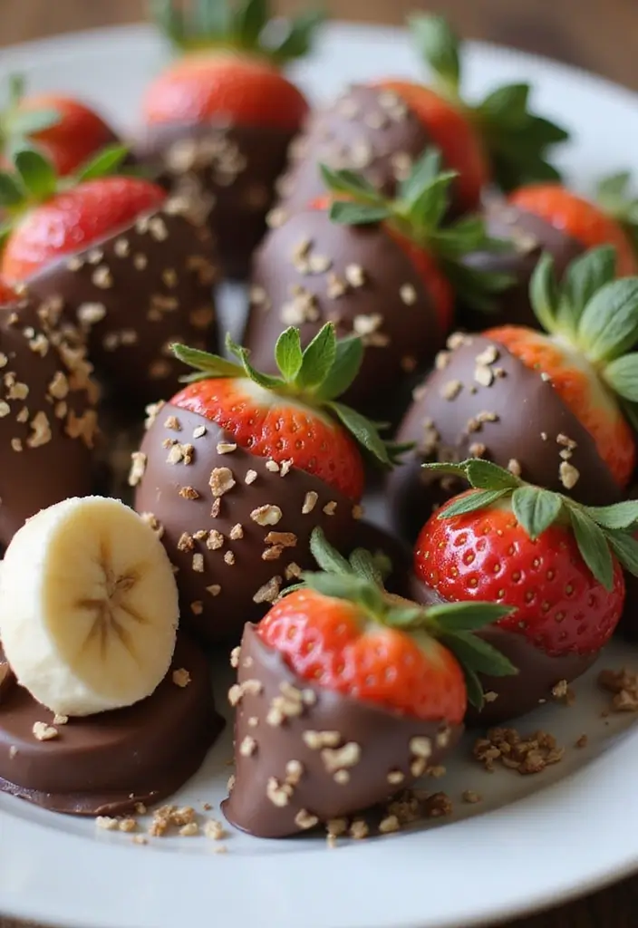 30+ Easy Dessert Recipes with Just a Few Ingredients for Busy Days 142 30+ Easy Dessert Recipes with Just a Few Ingredients for Busy Days - 26. Chocolate Covered Fruit