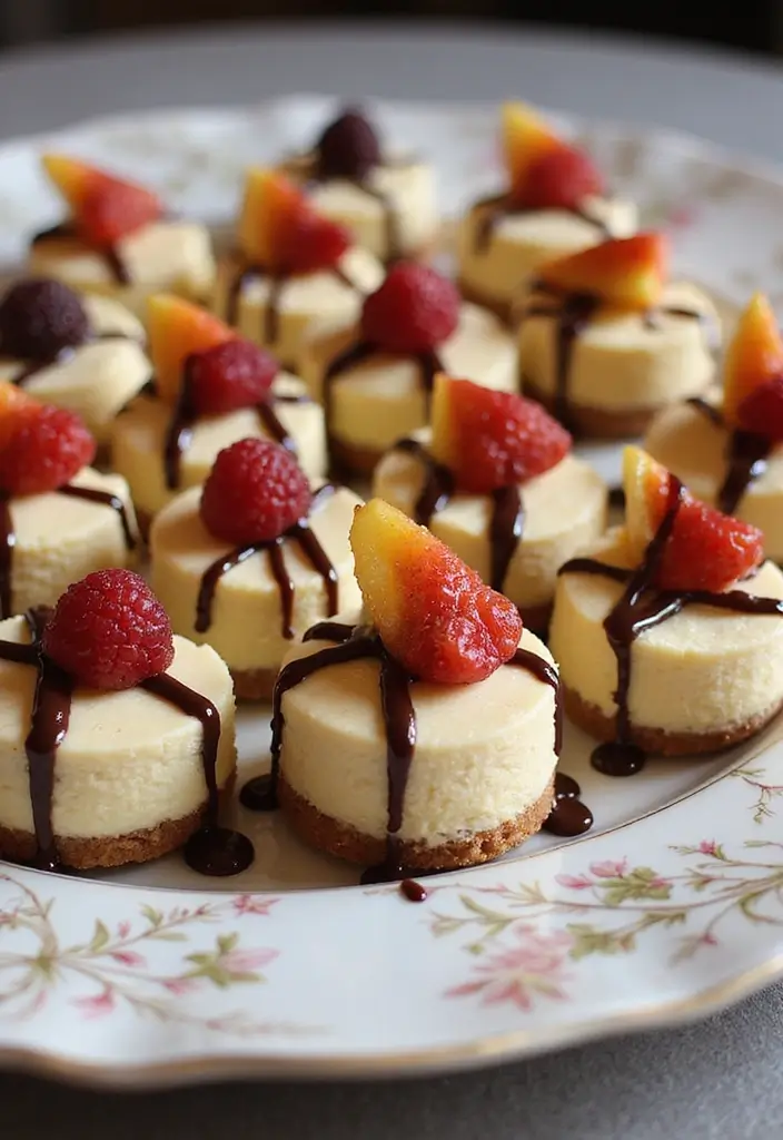 30+ Easy Dessert Recipes with Just a Few Ingredients for Busy Days 150 30+ Easy Dessert Recipes with Just a Few Ingredients for Busy Days - 28. Mini Cheesecake Bites