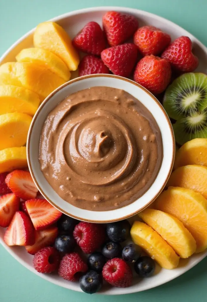 30+ Easy Peanut Butter Dessert Recipes That Will Make You Smile 54 30+ Easy Peanut Butter Dessert Recipes That Will Make You Smile - 10. Peanut Butter Chocolate Dip with Fruit