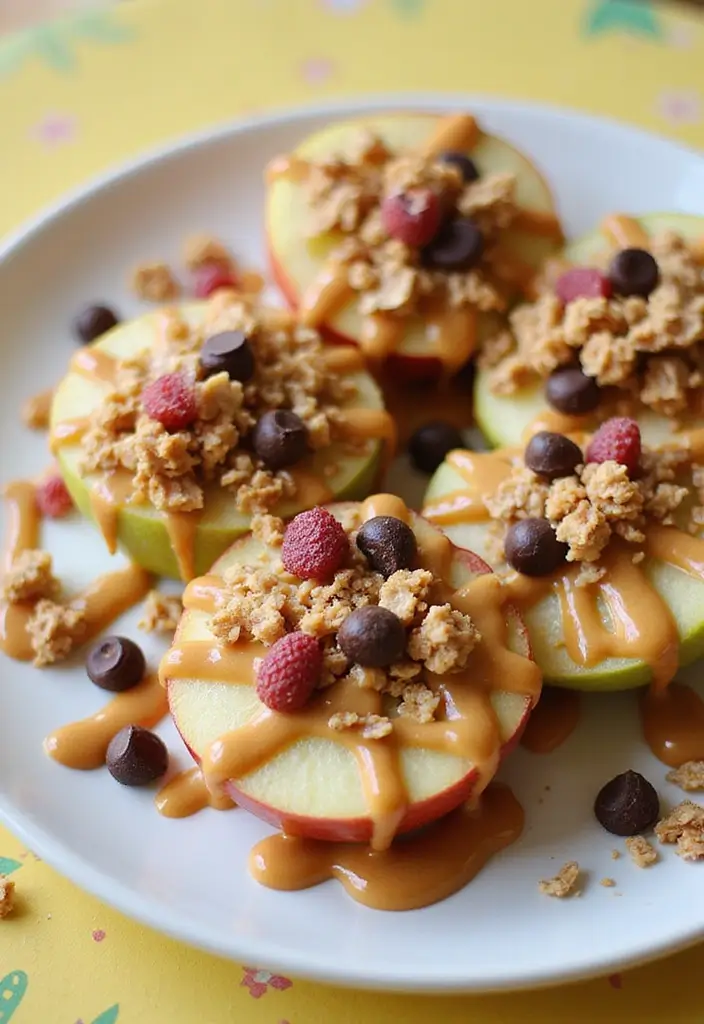 30+ Easy Peanut Butter Dessert Recipes That Will Make You Smile 68 30+ Easy Peanut Butter Dessert Recipes That Will Make You Smile - 12. Peanut Butter and Apple Nachos