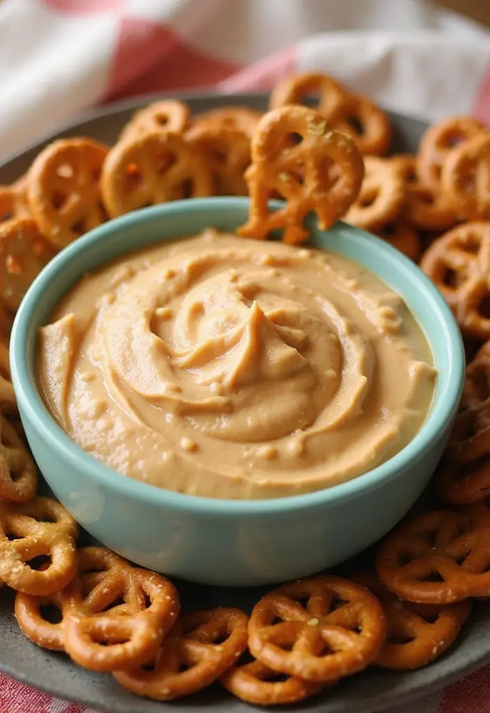 30+ Easy Peanut Butter Dessert Recipes That Will Make You Smile 101 30+ Easy Peanut Butter Dessert Recipes That Will Make You Smile - 17. Peanut Butter Dip for Pretzels