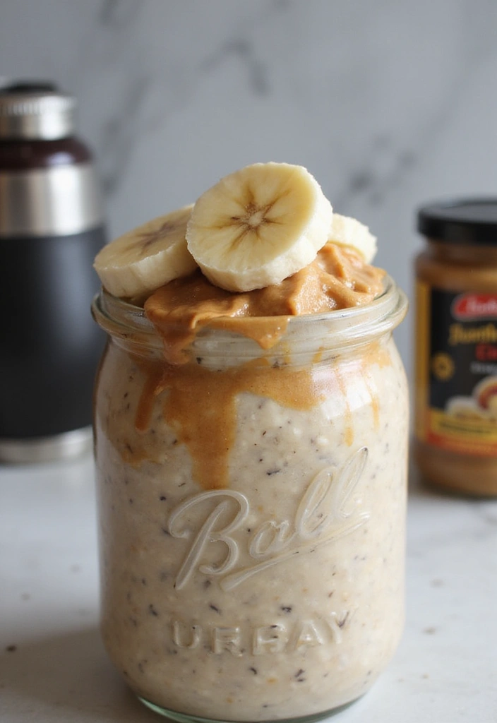 30+ Easy Peanut Butter Dessert Recipes That Will Make You Smile 108 30+ Easy Peanut Butter Dessert Recipes That Will Make You Smile - 18. Peanut Butter and Banana Overnight Oats