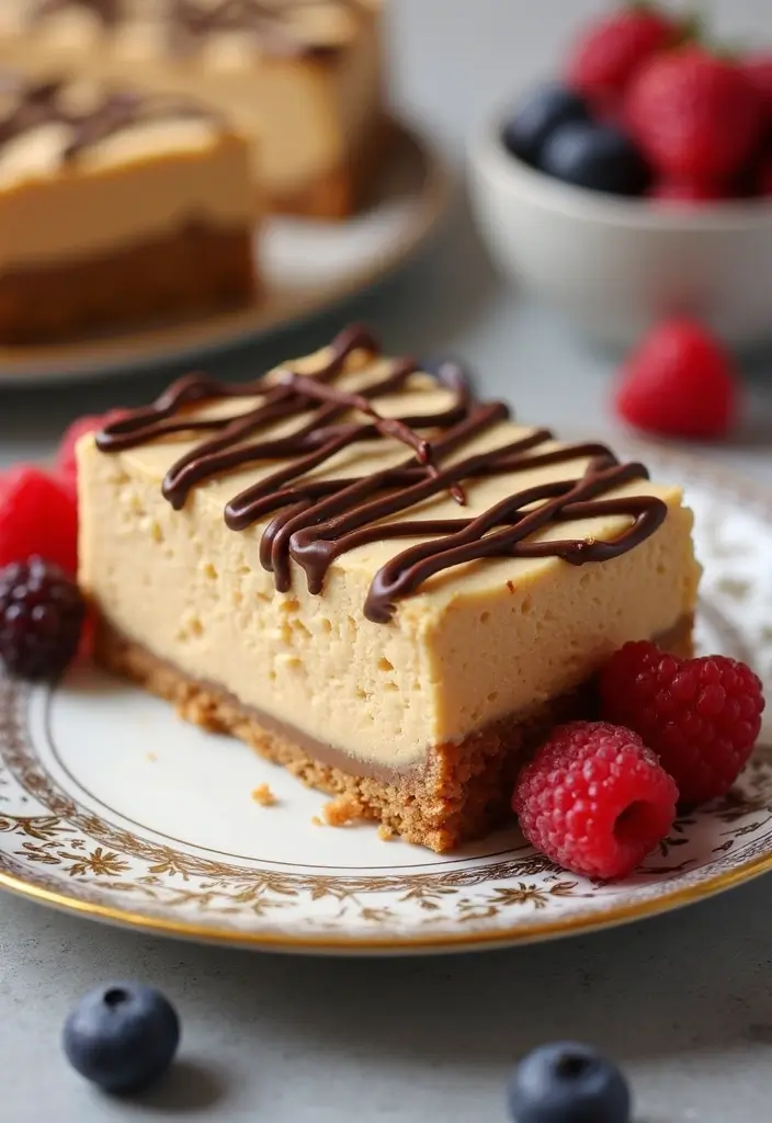 30+ Easy Peanut Butter Dessert Recipes That Will Make You Smile 122 30+ Easy Peanut Butter Dessert Recipes That Will Make You Smile - 20. Peanut Butter Cheesecake Bars
