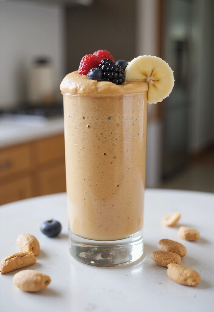 30+ Easy Peanut Butter Dessert Recipes That Will Make You Smile 127 30+ Easy Peanut Butter Dessert Recipes That Will Make You Smile - 21. Peanut Butter Fruit Smoothie