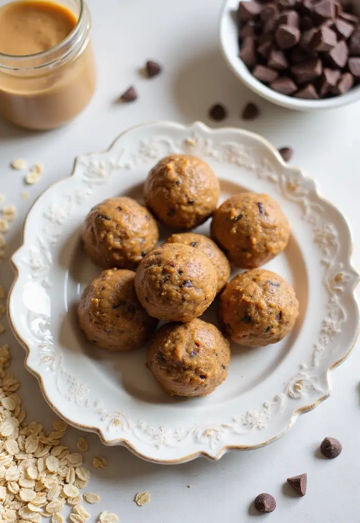 30+ Easy Peanut Butter Dessert Recipes That Will Make You Smile 155 30+ Easy Peanut Butter Dessert Recipes That Will Make You Smile - 25. Peanut Butter Protein Balls