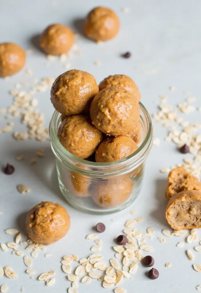 30+ Easy Peanut Butter Dessert Recipes That Will Make You Smile 14 30+ Easy Peanut Butter Dessert Recipes That Will Make You Smile - 4. Peanut Butter Energy Bites
