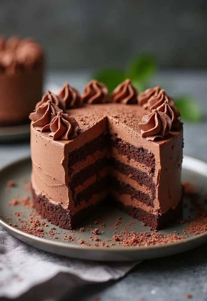 30+ Gluten-Free 9x13 Dessert Recipes Perfect for Family Gatherings - 14. Delightful Gluten-Free Chocolate Mousse Cake