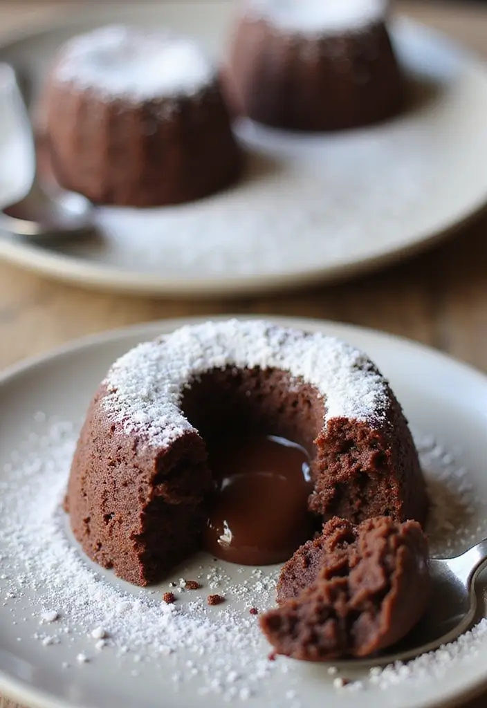 30+ Gluten-Free 9x13 Dessert Recipes Perfect for Family Gatherings - 17. Heavenly Gluten-Free Chocolate Lava Cakes