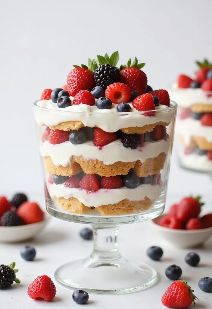 30+ Gluten-Free 9x13 Dessert Recipes Perfect for Family Gatherings - 18. Refreshing Gluten-Free Berry Trifle