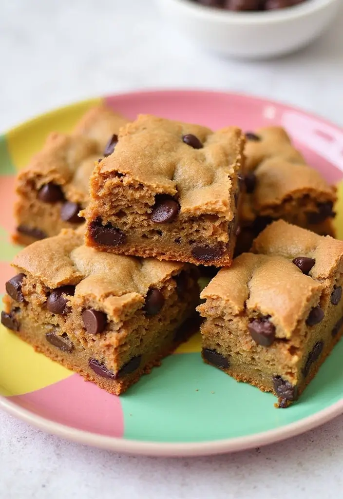 30+ Gluten-Free 9x13 Dessert Recipes Perfect for Family Gatherings - 24. Chocolate Chip Gluten-Free Blondies