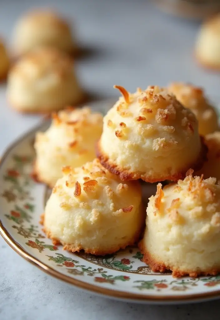 30+ Gluten-Free 9x13 Dessert Recipes Perfect for Family Gatherings - 29. Charming Gluten-Free Coconut Macaroons