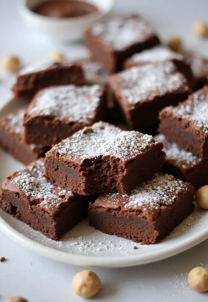 30+ Healthy Gluten Free Dessert Recipes for Every Sweet Tooth 90 30+ Healthy Gluten Free Dessert Recipes for Every Sweet Tooth - 14. Chocolate Hazelnut Spread Brownies