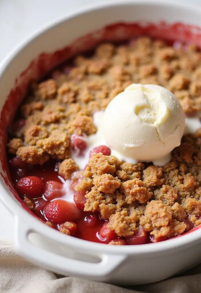 30+ Healthy Gluten Free Dessert Recipes for Every Sweet Tooth 167 30+ Healthy Gluten Free Dessert Recipes for Every Sweet Tooth - 25. Gluten-Free Strawberry Rhubarb Crisp