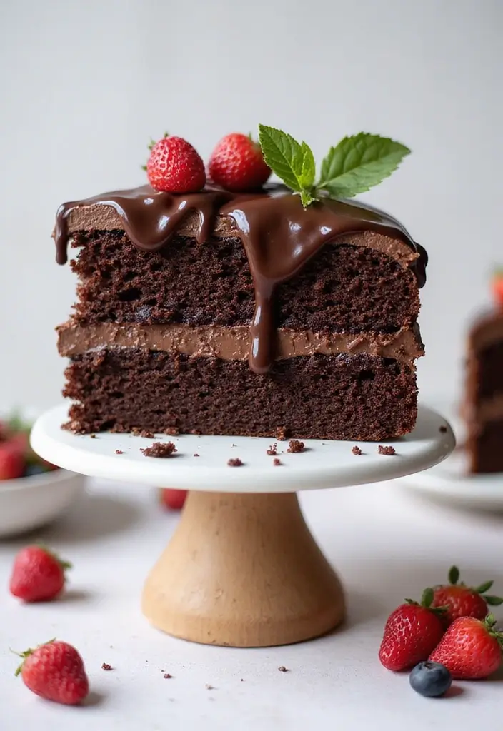 30+ Healthy Gluten Free Dessert Recipes for Every Sweet Tooth 181 30+ Healthy Gluten Free Dessert Recipes for Every Sweet Tooth - 27. Gluten-Free Chocolate Cake
