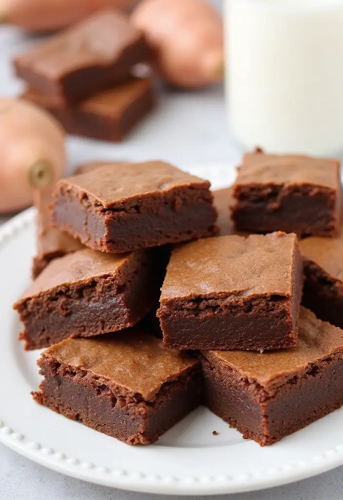 30+ Healthy Gluten Free Dessert Recipes for Every Sweet Tooth 50 30+ Healthy Gluten Free Dessert Recipes for Every Sweet Tooth - 8. Sweet Potato Brownies