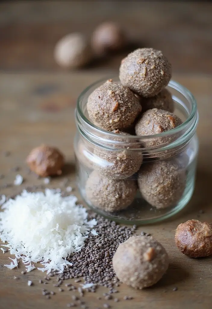 30+ Healthy Gluten Free Dessert Recipes for Every Sweet Tooth 57 30+ Healthy Gluten Free Dessert Recipes for Every Sweet Tooth - 9. Coconut Chia Energy Bites